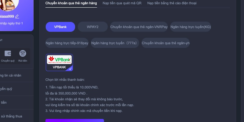 Tốc độ xử lý yêu cầu khi nạp tiền S66 được đánh giá cao